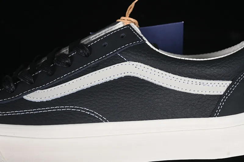 All categories Vans Vans series Vans Low Vans low top Vans Premium Old Skool 36 Vans official high-end full leather retro sneakers VN000D57BLK